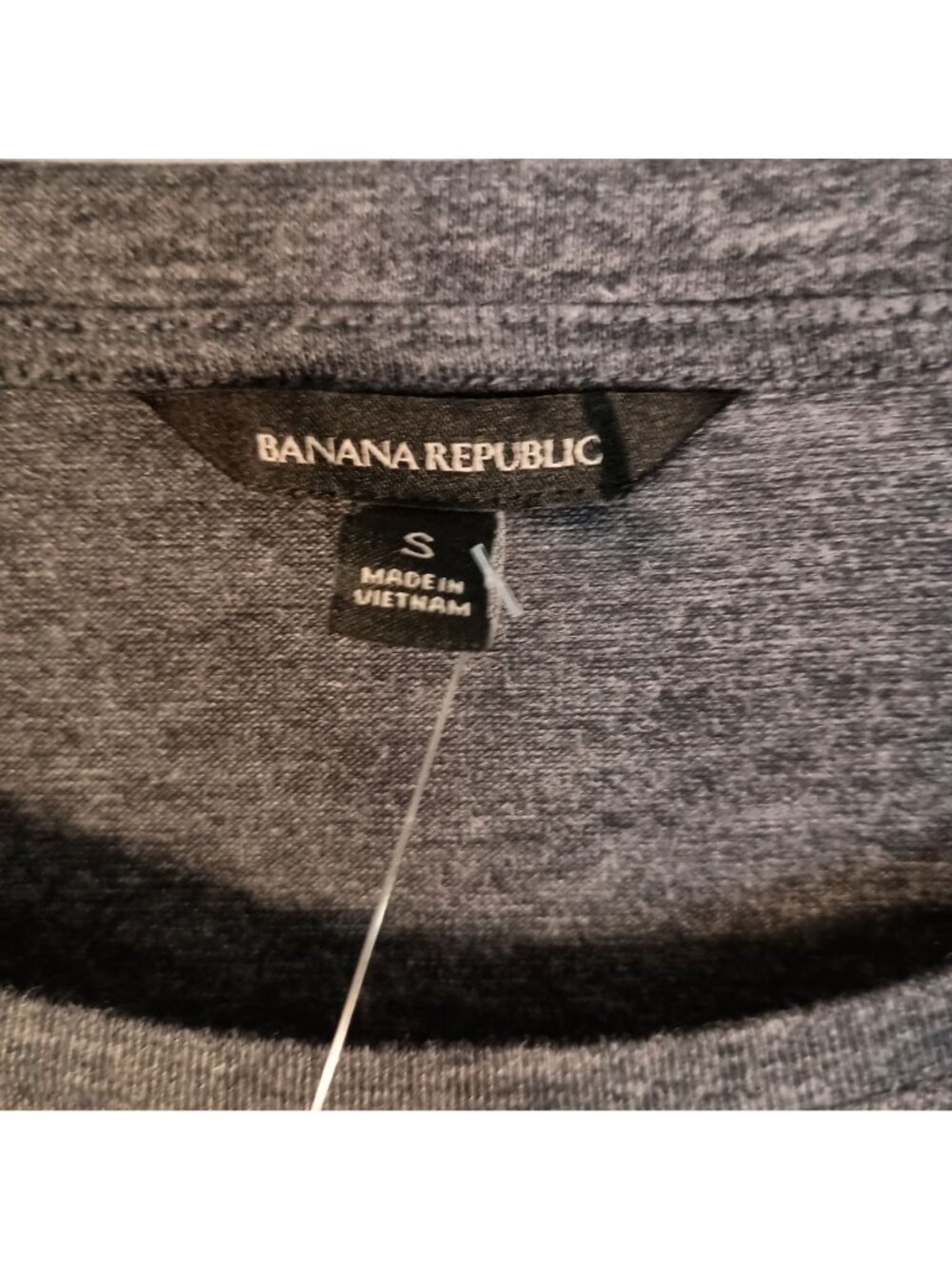 Banana Republic Women's S Gray Tiered Ruffle Bell Sleeve Stretch Knit Blouse NWT - Picture 5 of 5
